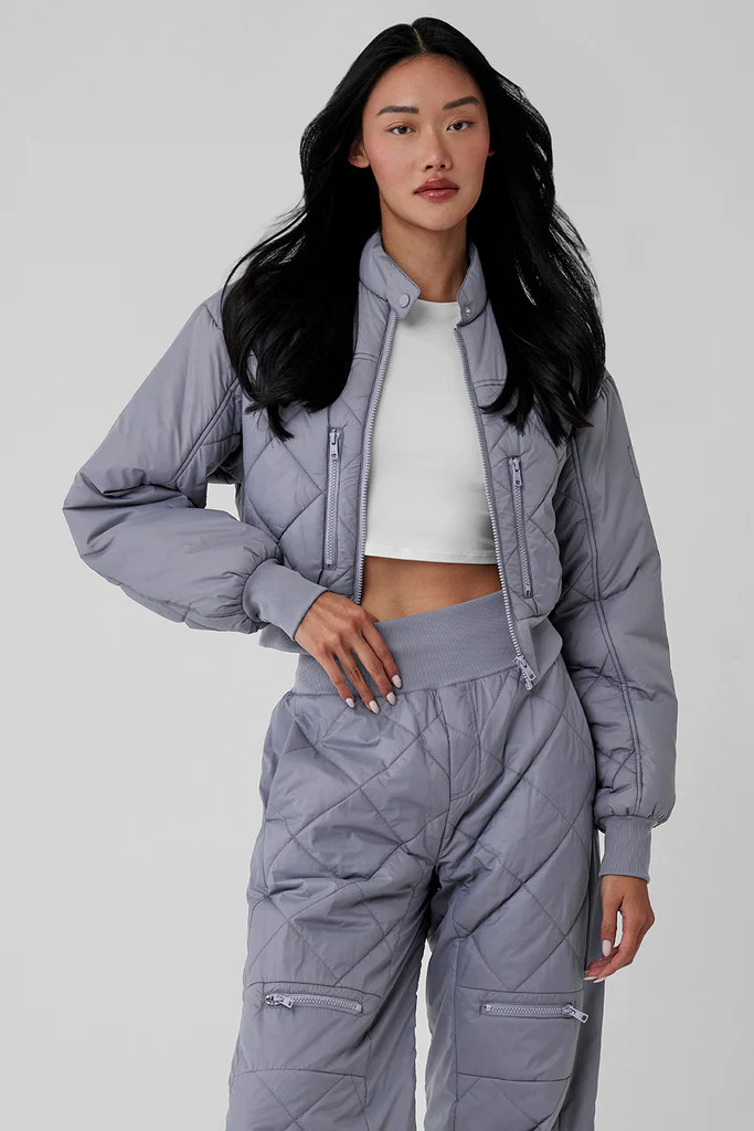 Snowrider Puffer Jacket - Fog | Alo Yoga (US)