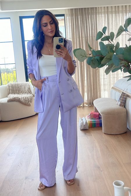 This lavender suit is so sweet and comfy. Size small in blazer and pants 

#LTKfindsunder100 #LTKstyletip #LTKsalealert