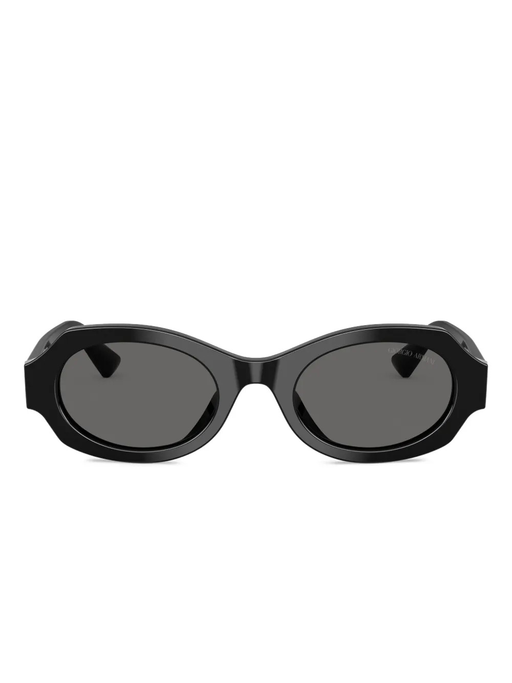 Giorgio Armani oval-frame Sunglasses | Black | FARFETCH | Farfetch Global