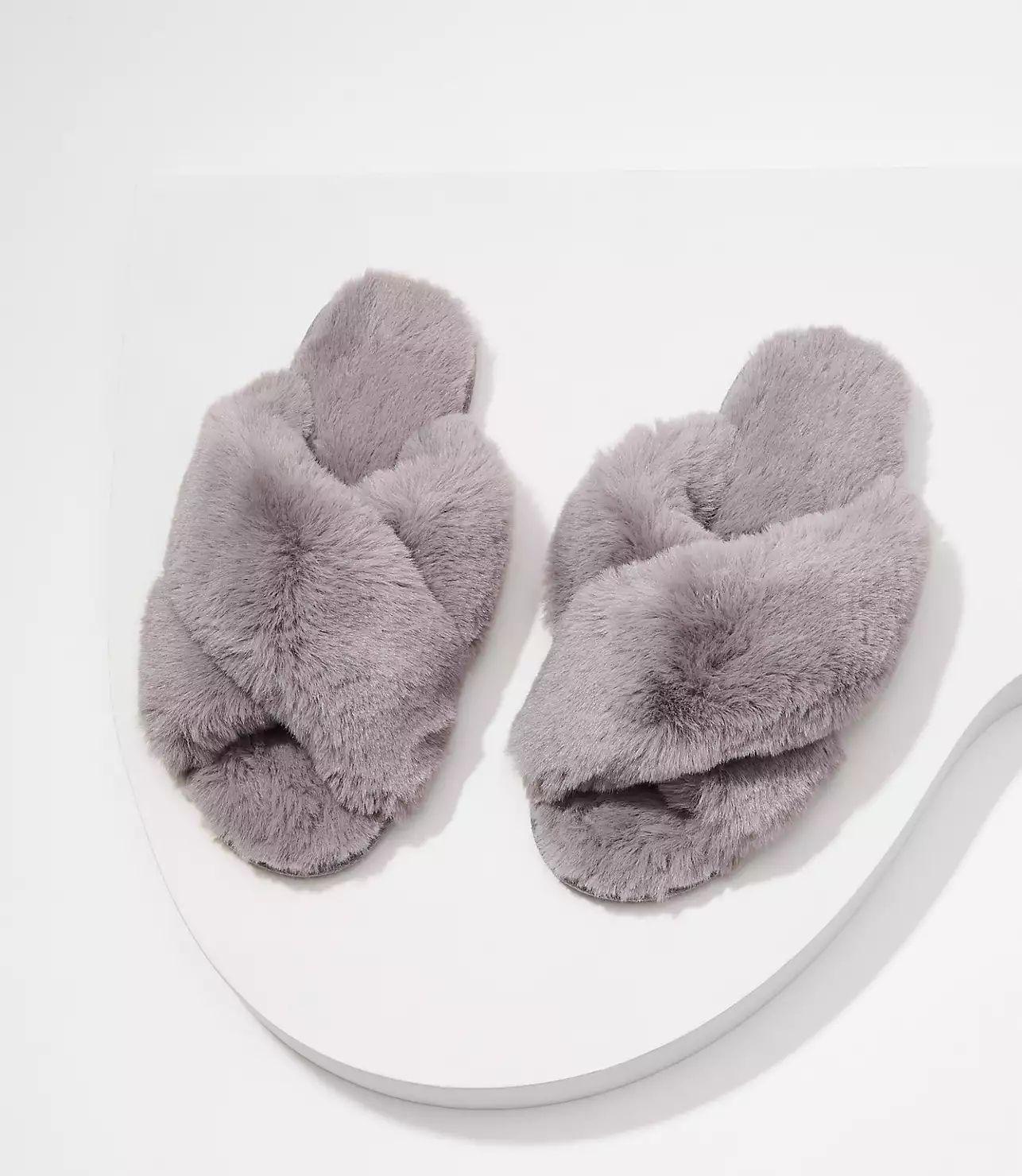 Faux Fur Slide Slippers | LOFT