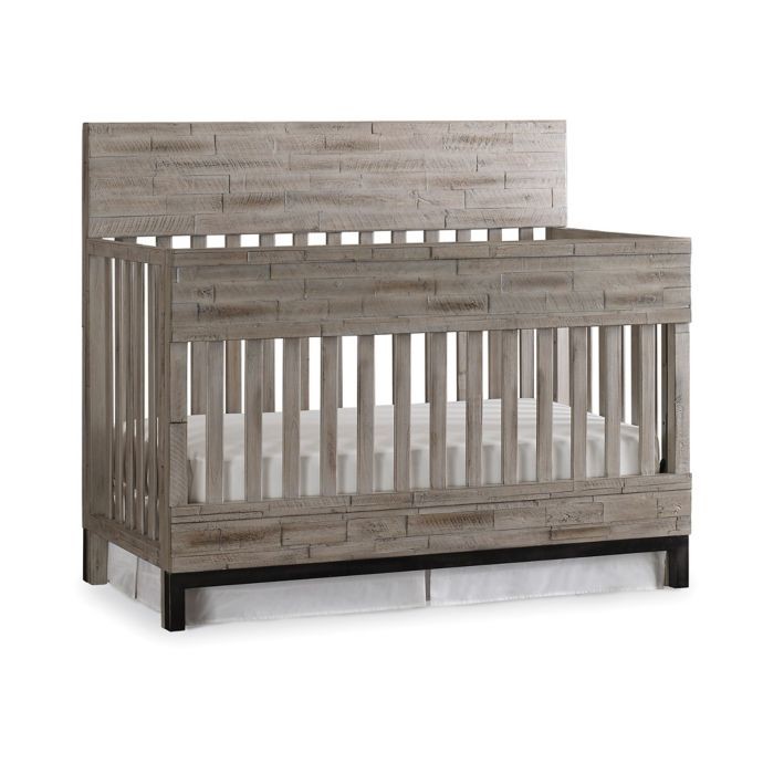 ED Ellen DeGeneres Romero 4-In-1 Convertible Crib in Barnwood Grey | Bed Bath & Beyond