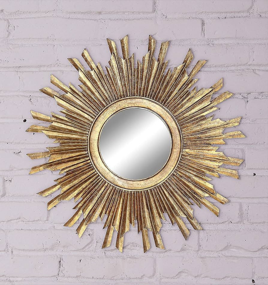 Creative Co-Op Gold Sunburst Mirror | Amazon (US)