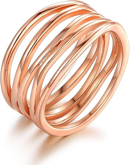 Barzel Gold, Rose Gold & White Gold Plated Statement Ring | Amazon (US)