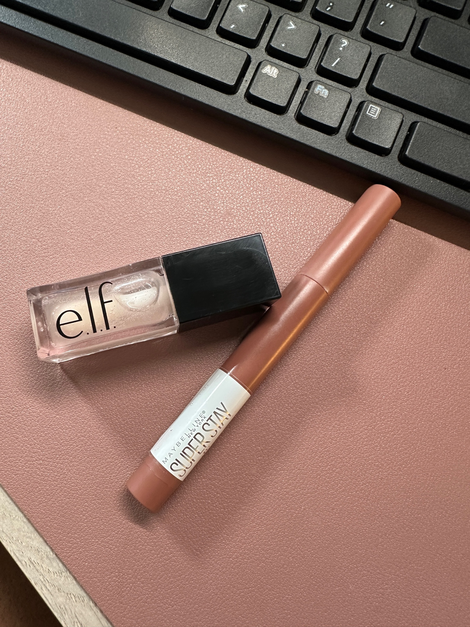 Maybelline super stay : trust your gut
Elf lip oil in crystal clear

#LTKBeauty