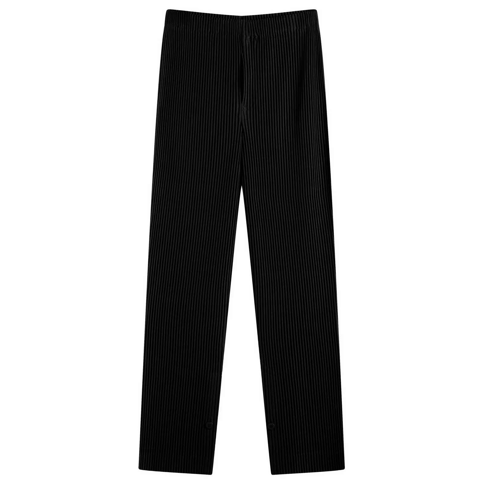 Homme Plissé Issey Miyake Men's Pleated Snap Trousers in Black, Size 2 | END. Clothing