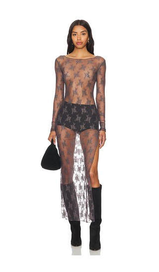 x Intimately FP Lady Lux Maxi Slip Dress in Dark Gull Grey | Revolve Clothing (Global)