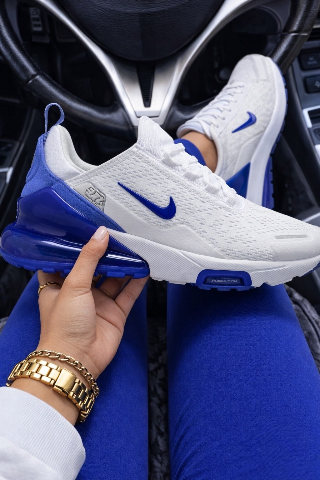 OK, I am love being the white and royal blue air max and I’m just telling you what the Airmax has been Nike’s number one selling shoe so they keep coming out with more and more and more colors and every single color. I feel like I’m obsessed with.

#LTKdayinmylife #LTKmomlife #LTKgrwm