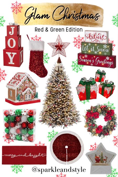 Glam Christmas: Red and White Edition ❤️💚 Christmas decor, Christmas tree, Christmas ornaments, Christmas ribbon, Christmas tree skirt, christmas stocking, Christmas wreath, Christmas tree topper, Christmas stocking holder, red and green Christmas decor, green Christmas tree, red and green Christmas ornaments, red velvet Christmas ribbon, red and White pom pom Christmas tree skirt, red, white, and green snowflake christmas stocking, red and green in gold sleigh ornament decoration, Christmas angel tree topper, red Christmas pillow with silver beaded and embroidered snowflakes, red and green Christmas decor, green glitter bow ornament, glitter ornaments, candy cane ornaments, peace, love, and joy heart ornaments, velvet quilted Christmas stocking, gold and silver accent ornaments, traditional Christmas decor, home interior, home decor, home accessories, home decoration, glam Christmas decor, girly girl Christmas, Luxe Christmas, elegant Christmas, classy Christmas, Christmas tree decorations, Christmas decorations

#LTKHoliday #LTKhome #LTKSeasonal