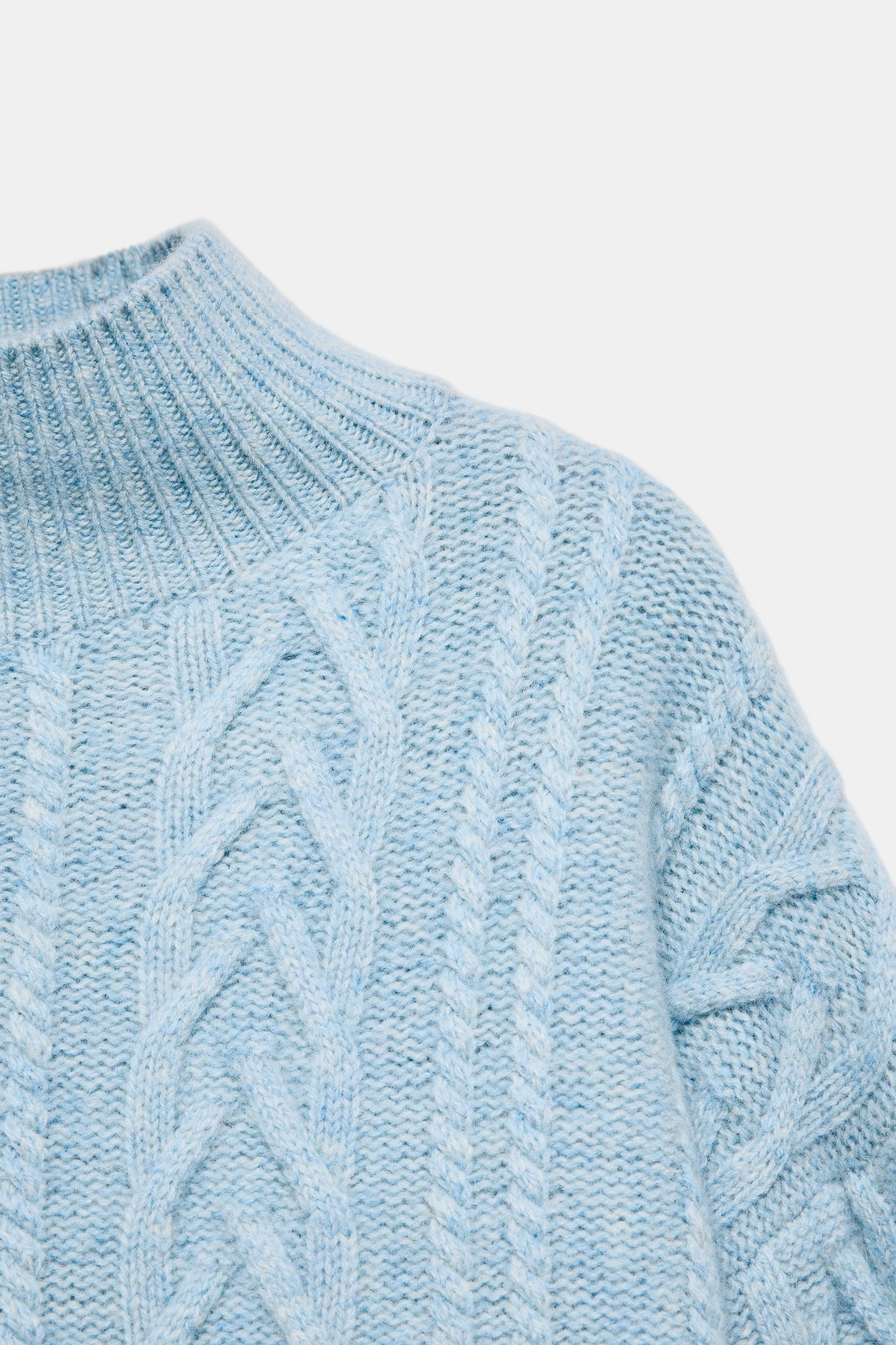 80% WOOL CABLE-KNIT JUMPER SKI COLLECTION | Zara US