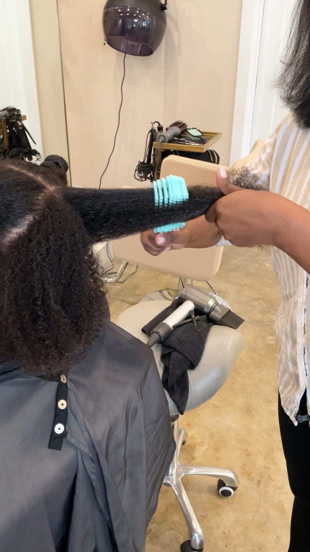 We use these brushes in the salon- they are awesome for detangling curly hair!

#LTKBeauty