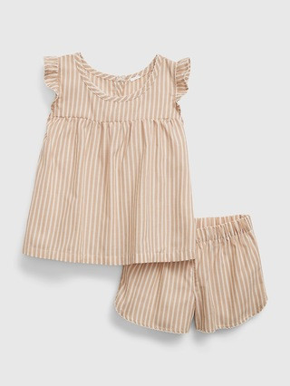 babyGap 100% Recycled PJ Shorts Set | Gap (US)