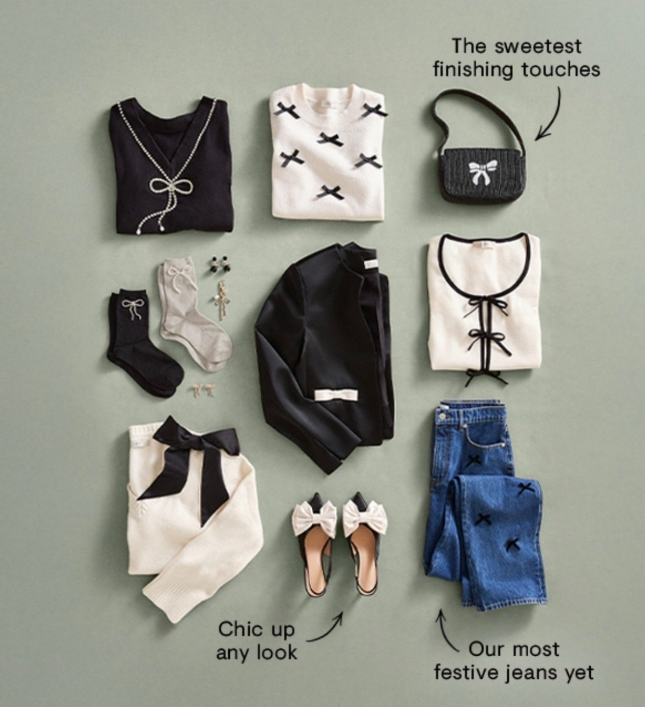 Bows are trending this holiday season. I just got the white sweater with the mini bows. Can’t wait to style it. The Velvet bow jeans are the best sellers. Everything from Loft is 50% off plus free shipping. 



Holiday fashion, winter fashion, holiday outfits, Christmas outfits, Black Friday deals 

#LTKGiftGuide #LTKSaleAlert #LTKHoliday #LTKCyberWeek #LTKFindsUnder50 #LTKFindsUnder100 #LTKSeasonal