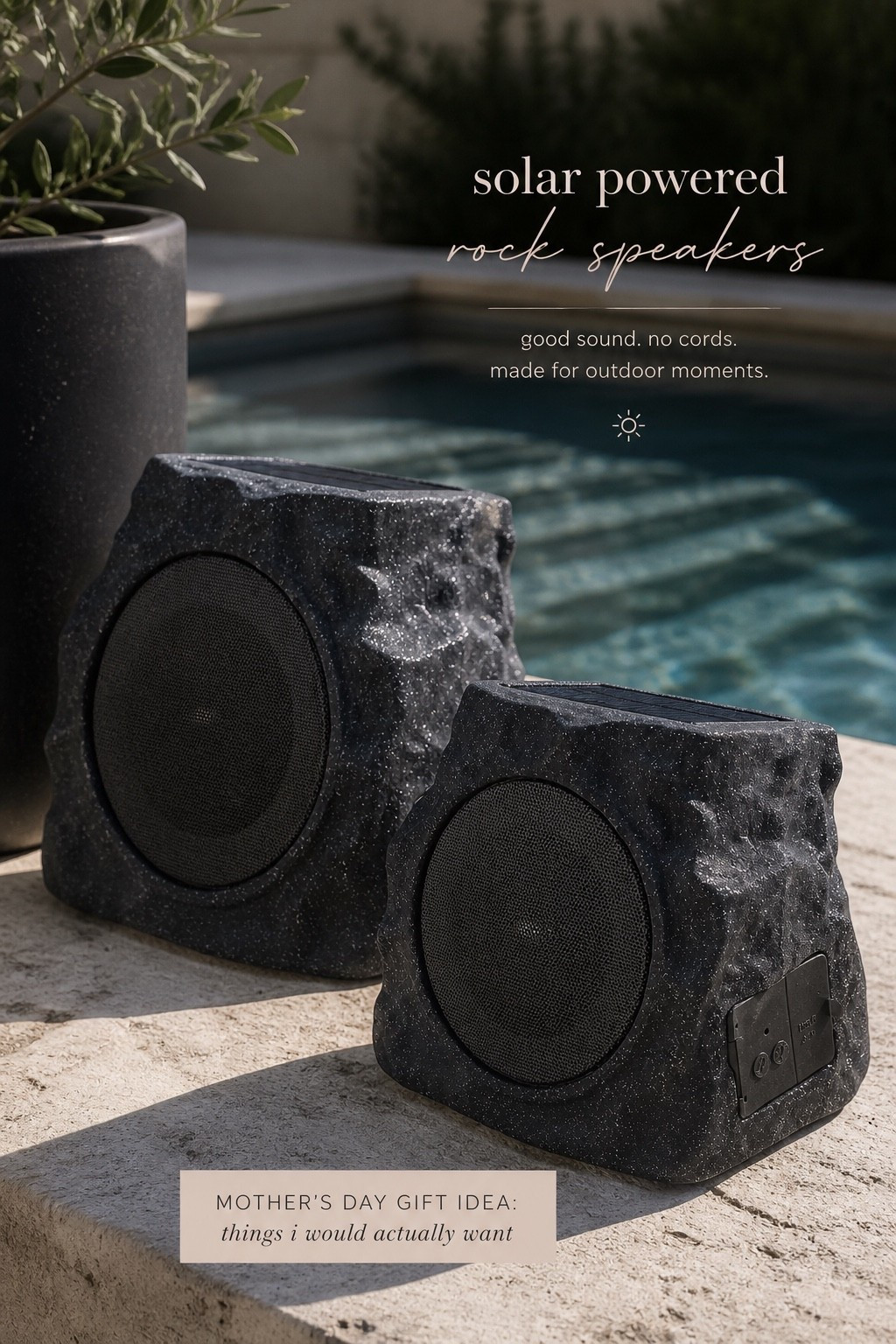 On my wishlist! 🎶🎵

Solar power rock speakers for by the pool! Also come in gray! 



#LTKHome #LTKMothersDay #LTKSwim