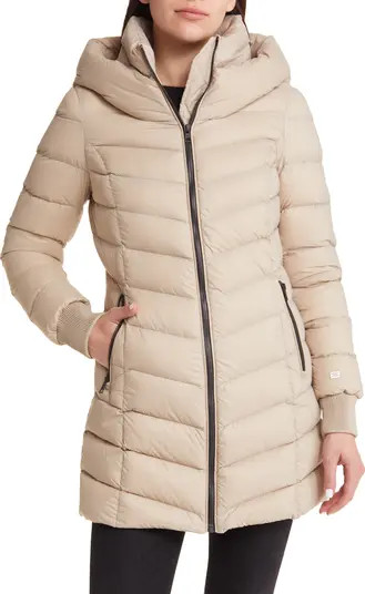 Alanis Hooded Water Repellent Lightweight Down Coat | Nordstrom
