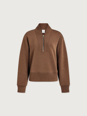 Sally Half Zip Sweat | Varley US, Coffee Bean Marl / L | Varley US