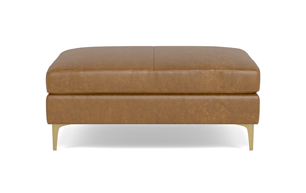 Sloan Leather Ottoman | Interior Define