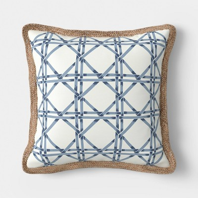 18" Square Geo Texture Outdoor Throw Pillow - Threshold™ | Target