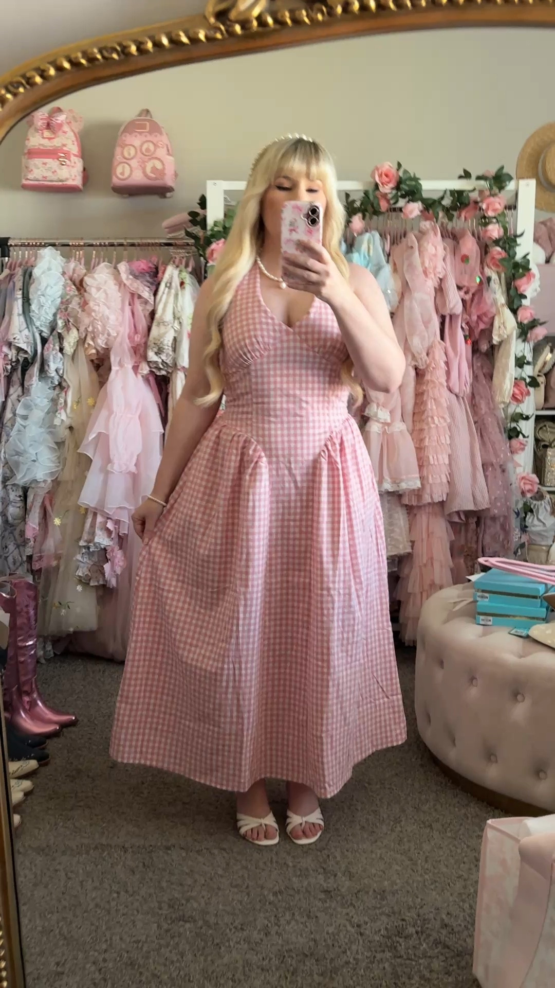 Pink gingham dress for spring 

#LTKSaleAlert #LTKgrwm #LTKPetite