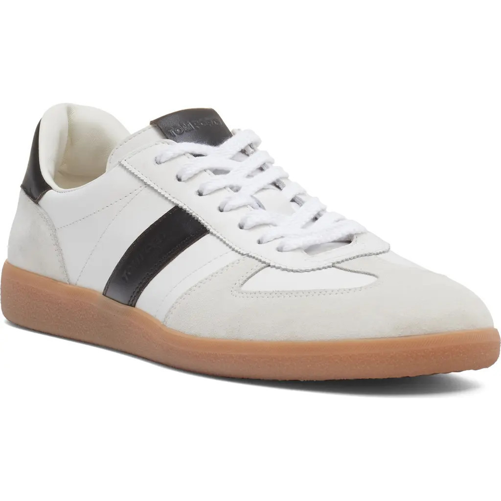 TOM FORD Archer Sneaker in 5W028 Optical White/Amber at Nordstrom, Size 7Us | Nordstrom