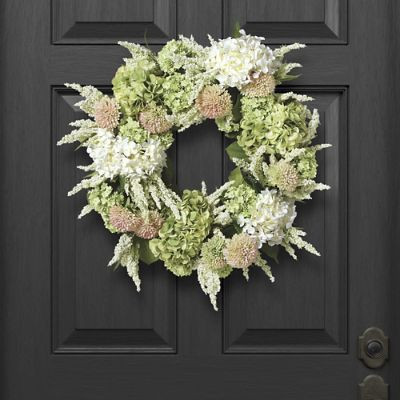 Adela Hydrangea & Dahlia Wreath | Frontgate