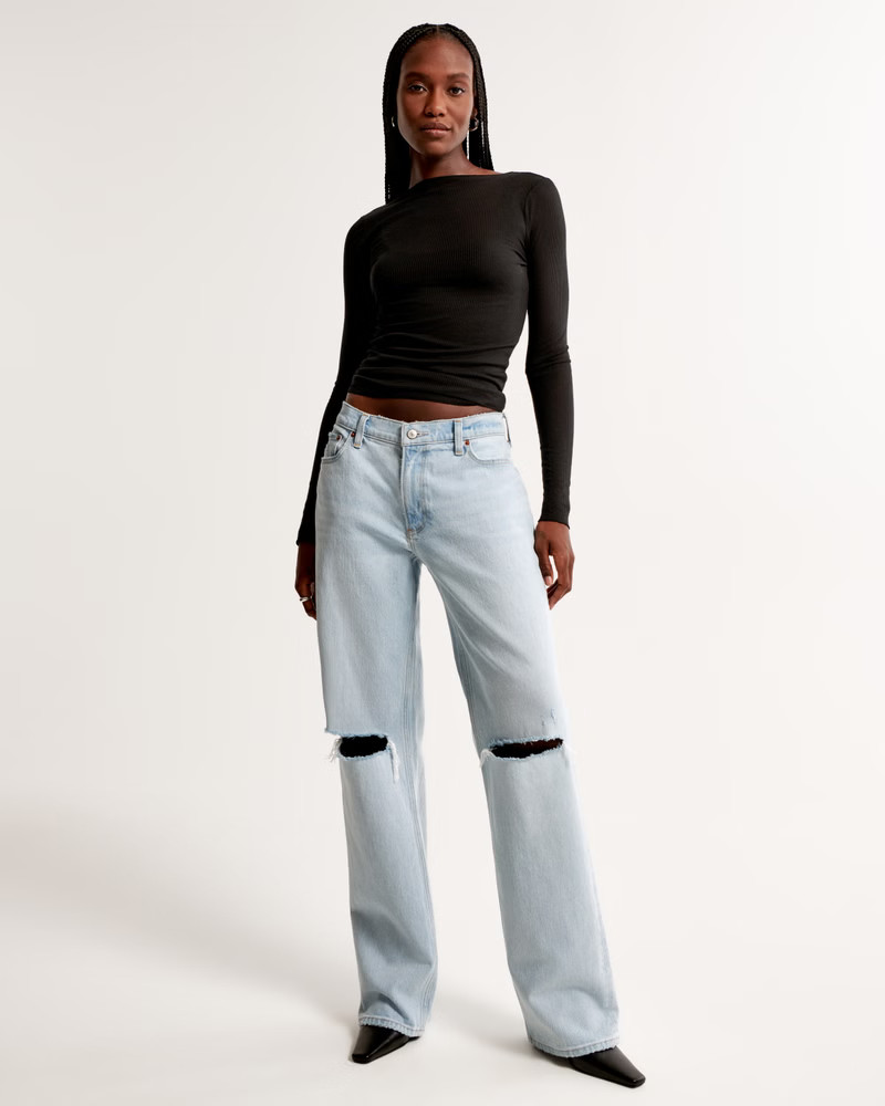 Low Rise Baggy Jean | Abercrombie & Fitch (US)