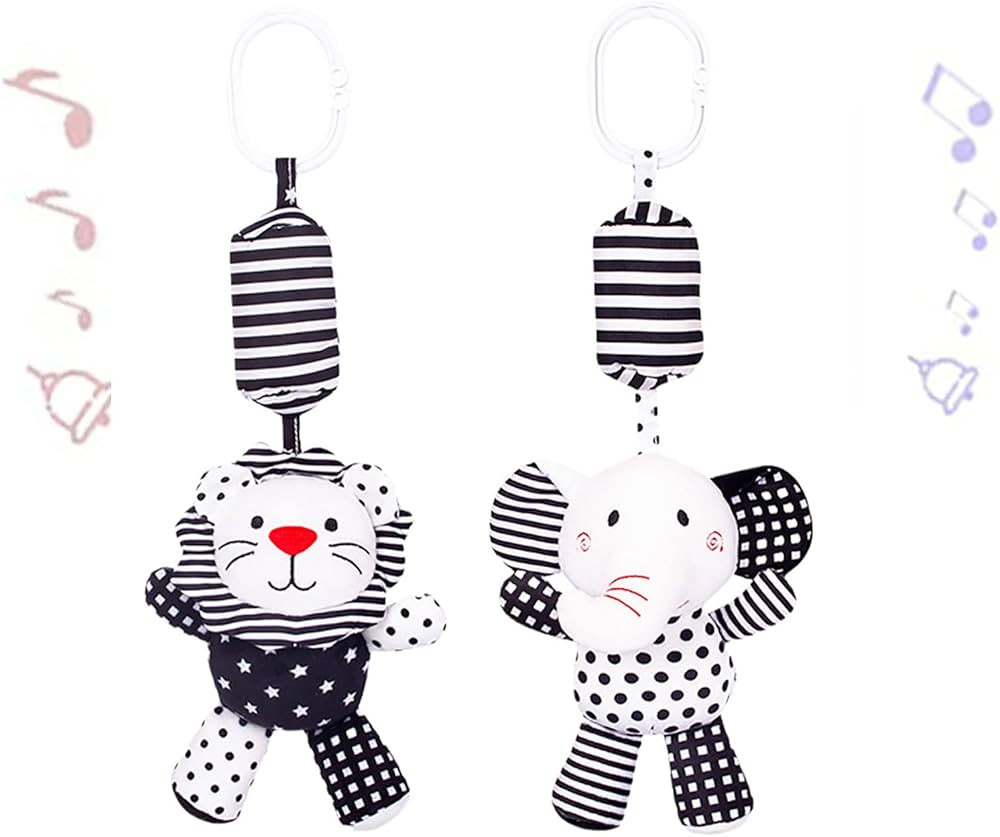 SHXERO 2 juguetes de sonajero colgantes para bebés, juguete colgante para bebé, asientos de aut... | Amazon (US)
