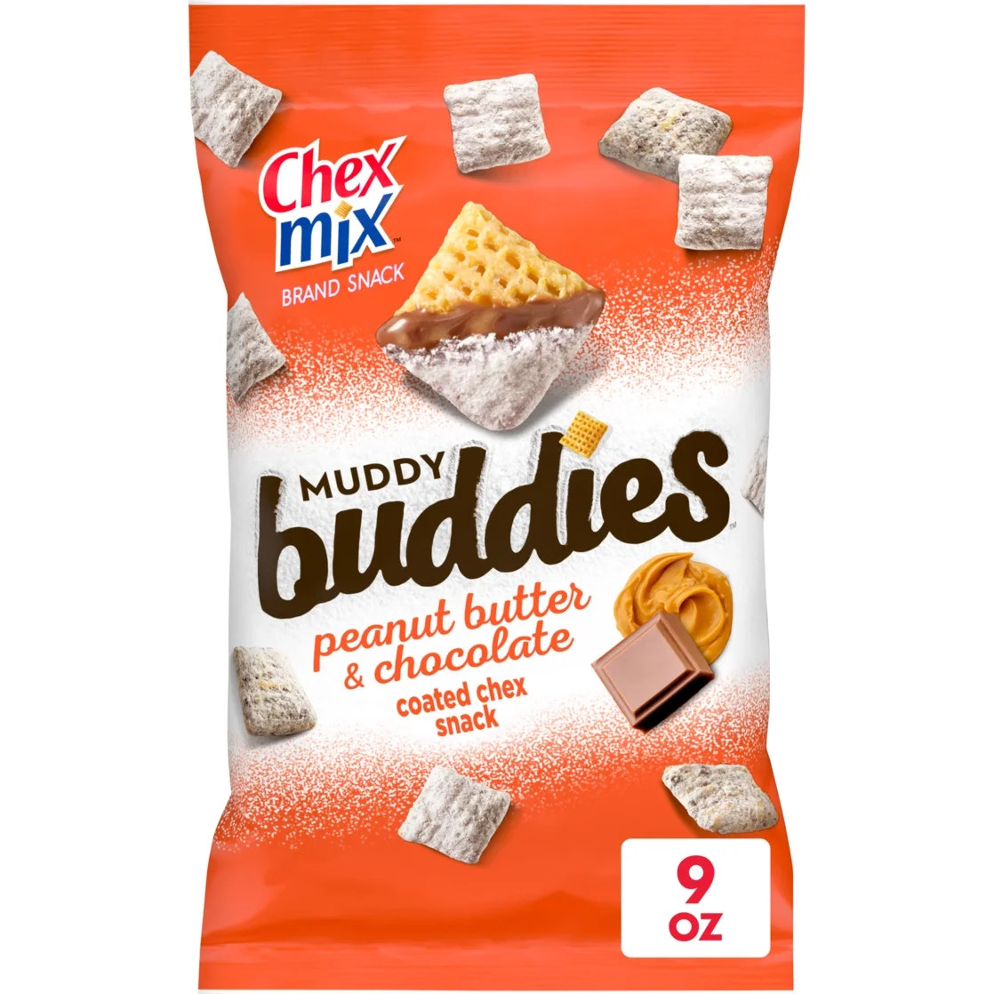 Chex Mix Muddy Buddies Peanut Butter and Chocolate Snack Mix, Snacks, 9 oz | Walmart (US)