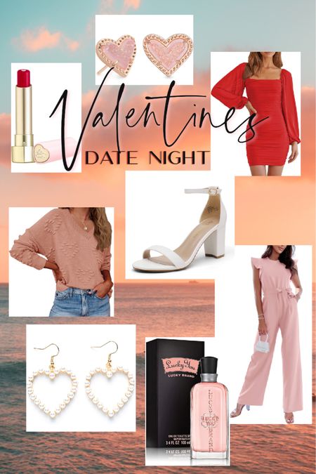 Valentine’s Day | valentines for her | valentines date night outfits | Womens valentines outfits | Amazon finds | Dress | jumpsuit | heart earrings | Valentines 2023 | Galentines day 

#LTKSeasonal #LTKGiftGuide #LTKstyletip