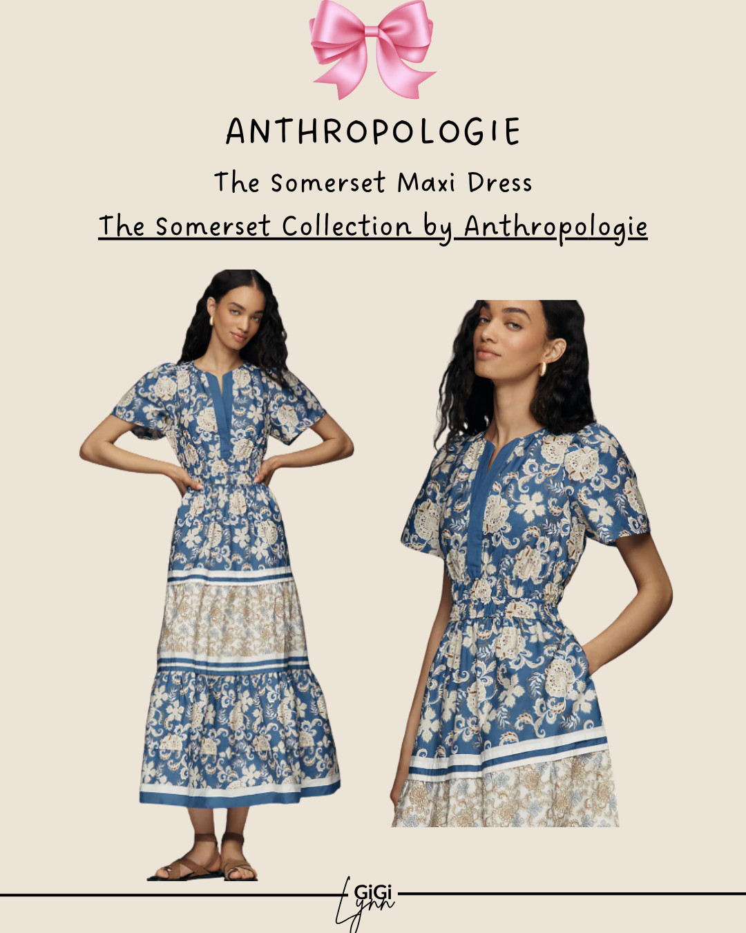 The Somerset Maxi Dress from The Somerset Collection by Anthropologie in the blue and gold floral print is a timeless, best-selling piece that’s both flattering and effortlessly elegant. This dress features a smocked waist, tiered maxi silhouette, and flowy design that creates a comfortable, feminine fit for all body types.

The blue and gold floral pattern adds a rich, elevated look that stands out while still feeling classic and wearable. The lightweight, breathable fabric makes it perfect for spring and summer outfits, but it can easily transition into fall with layers.

Style it with sandals or sneakers for everyday wear, or dress it up with heels, wedges, and statement jewelry for brunch, weddings, vacation dinners, or special events.

✨ Why this dress is a must-have:
• Best-selling Anthropologie Somerset dress
• Flattering smocked waist silhouette
• Flowy tiered maxi length
• Elegant blue & gold floral print
• Versatile for day-to-night styling

If you love feminine maxi dresses, elevated everyday style, and timeless floral prints, this dress is such a beautiful addition to your wardrobe.

#ltkstyle #ltkdress #somersetdress #anthropologie #maxidress #floraldress #springstyle #summerstyle #vacationoutfit #effortlessstyle #over40style #midweststyle #ltkfinds

 

 #LTKWorkwear #LTKTravel #LTKWedding