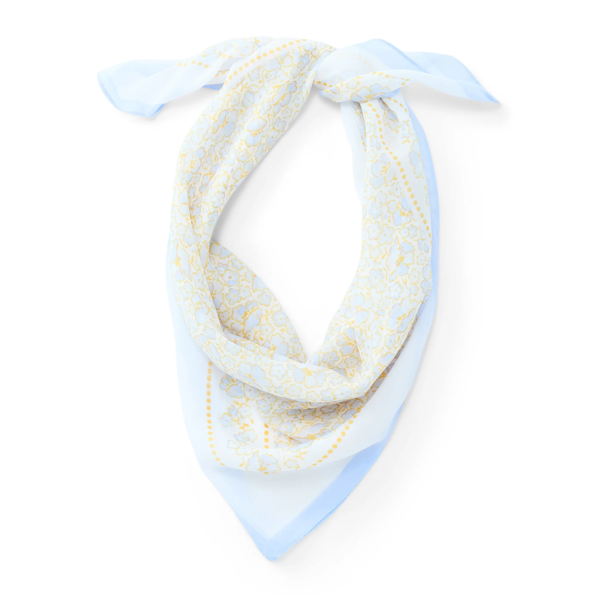 Time and Tru Women's Floral Print Square Scarf with Versatile Style | Walmart (US)