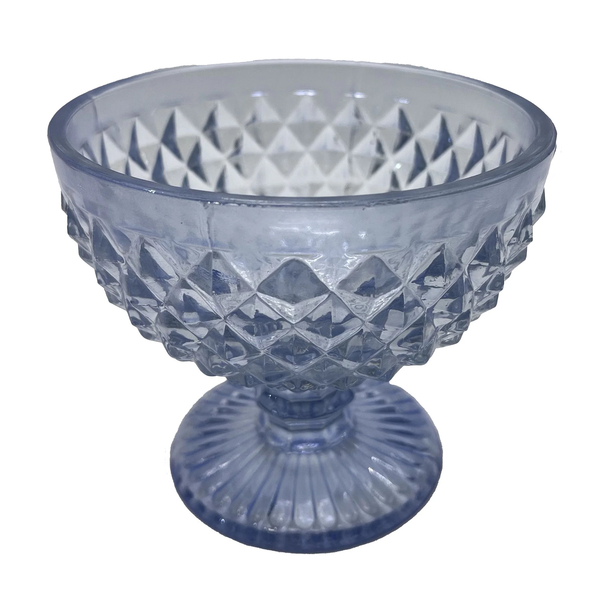 Bridgerton Textured Translucent Glass, Champagne Glass, 6", Blue | Walmart (US)