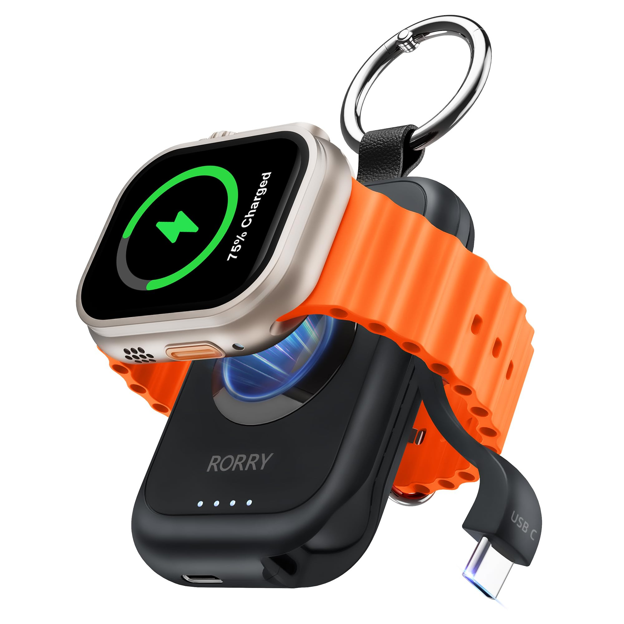 RORRY Portable Charger for Apple Watch, 2500mAh Fast Charging for iWatch Charger, Travel Essentia... | Amazon (US)