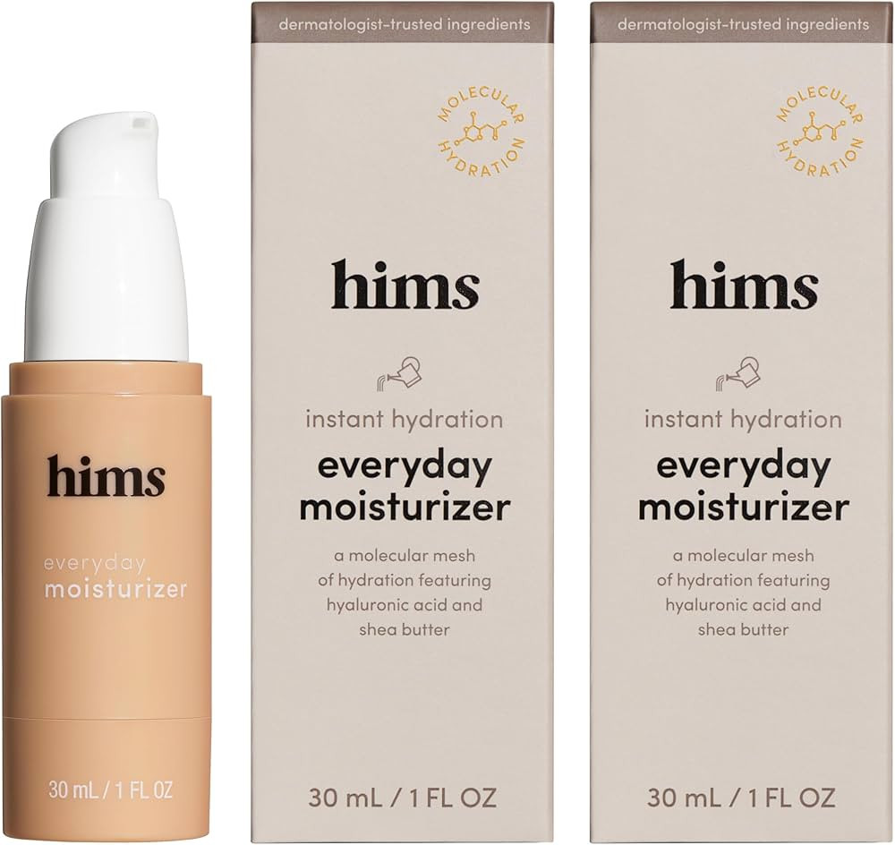 hims everyday moisturizer for men - Energize Skin, Lock in Hydration - Hyaluronic Acid, Shea Butt... | Amazon (US)
