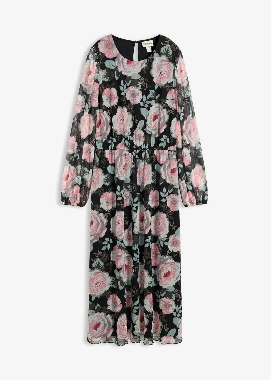 Midikleid aus softem Mesh | Bonprix DE