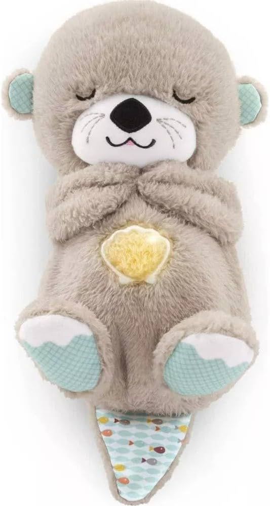 Fisher-Price Soothe 'n Snuggle Otter, Portable Plush Soother with Music, Sounds, Lights and Breat... | Amazon (US)