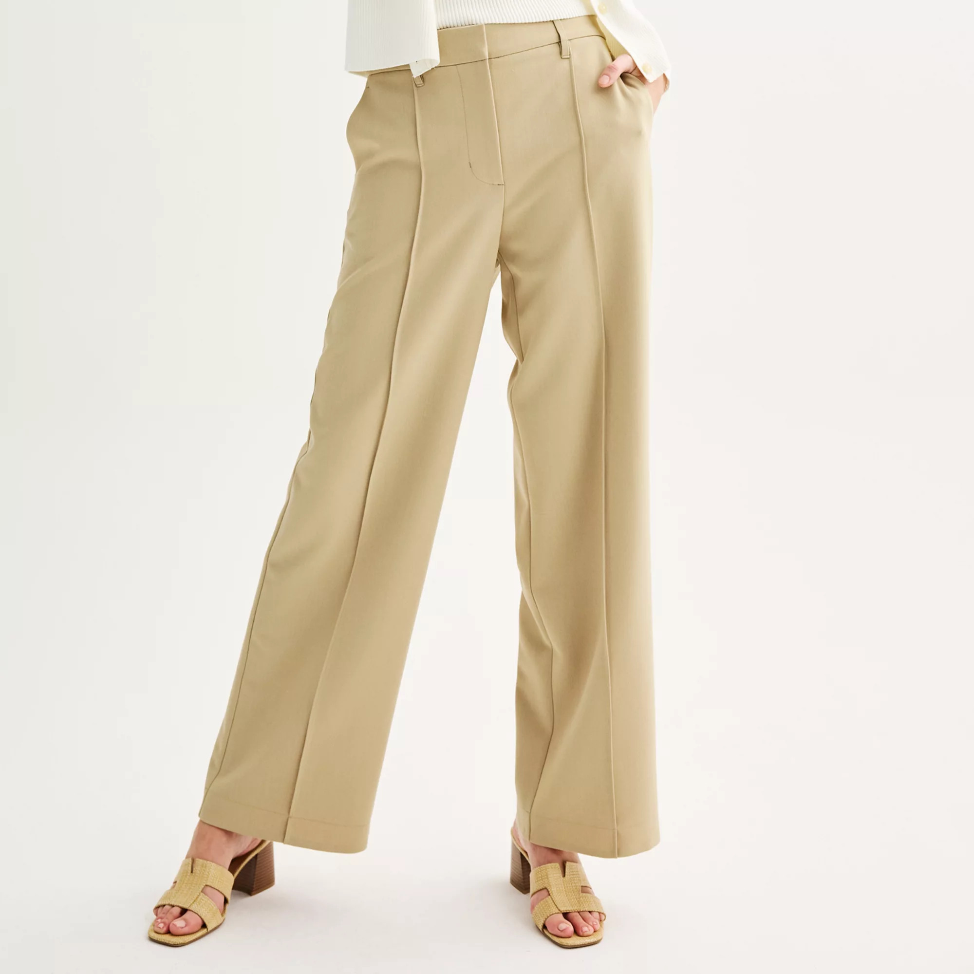 Women's Nine West High-Rise Wide Leg Trousers | Kohl's