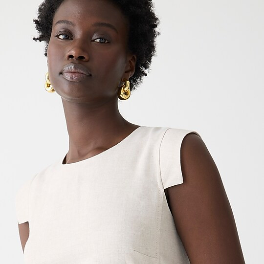 Resume dress in stretch linen | J. Crew US