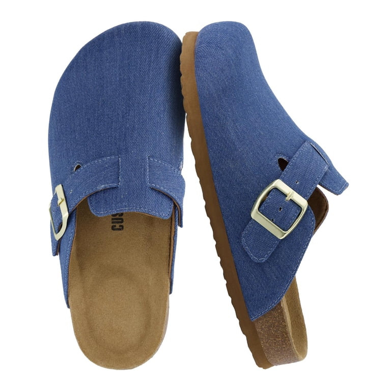 Cushionaire Hana Women's Clogs | Comfortable Vegan Suede Clogs for Women | Slip On Potato Shoes w... | Walmart (US)