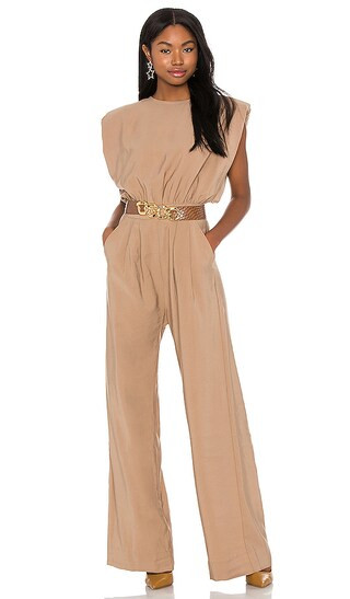 Josie Jumpsuit in Camel | Revolve Clothing (Global)