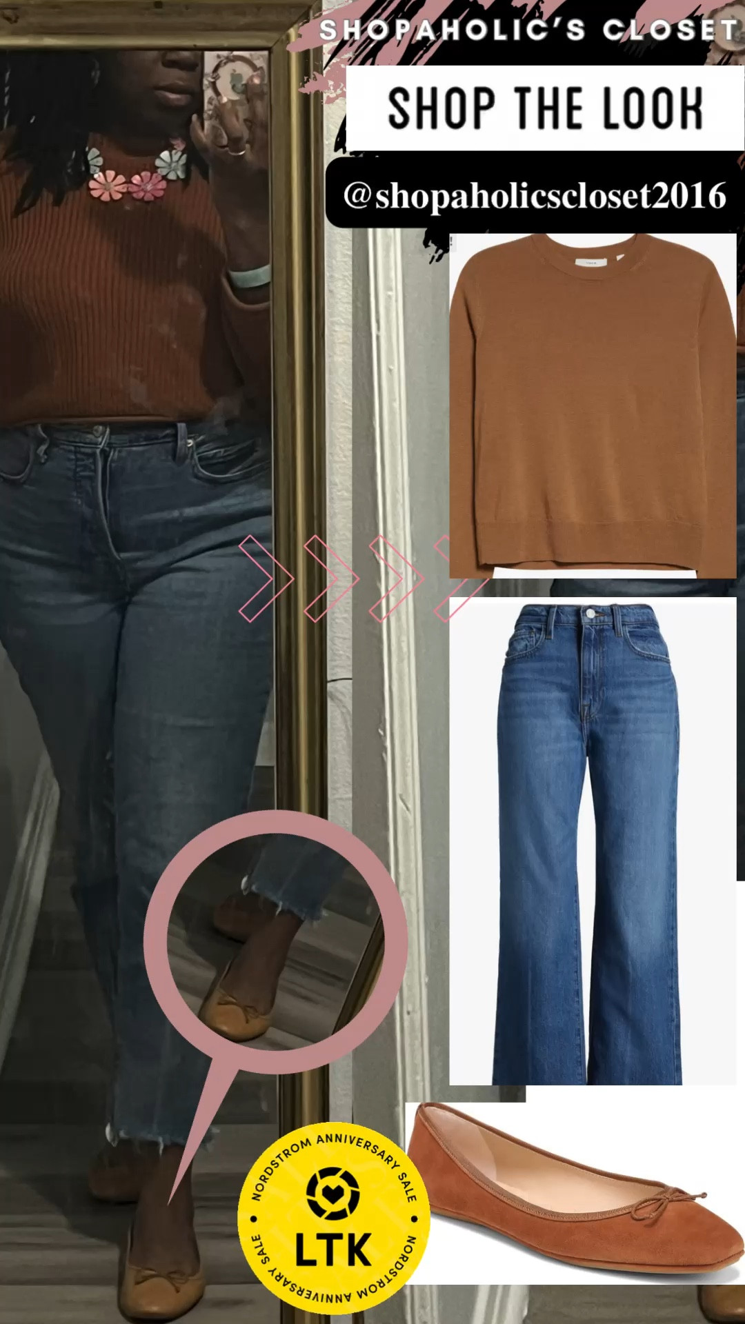 Happy Shoesday! Every lady needs a good fall flat which for me equates to camel, round toe, bow on top. This outfit I’m wearing is a staple outfit in my fall wardrobe. To recreate my look during the anniversary sale shop this post. #shopdeescloset #shopaholicscloset #shoesday #ltksummersales

#LTKStyleTip #LTKxNSale #LTKSaleAlert