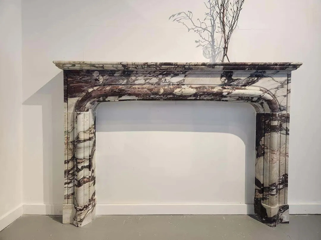 Handmade Calacatta Viola Marble Fireplace Mantel – Manhattan Style | Etsy (US)