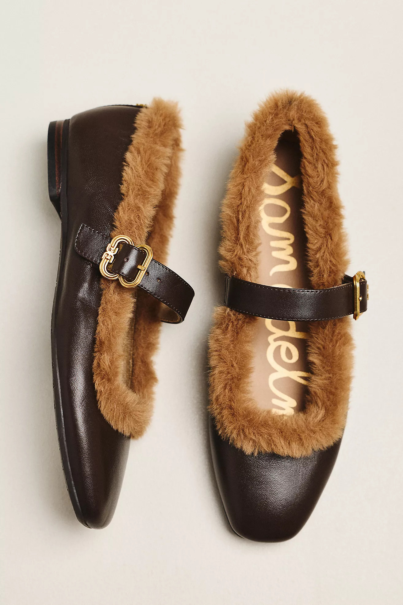 Sam Edelman Michaela Faux Fur Trim Mary Janes | Anthropologie (US)