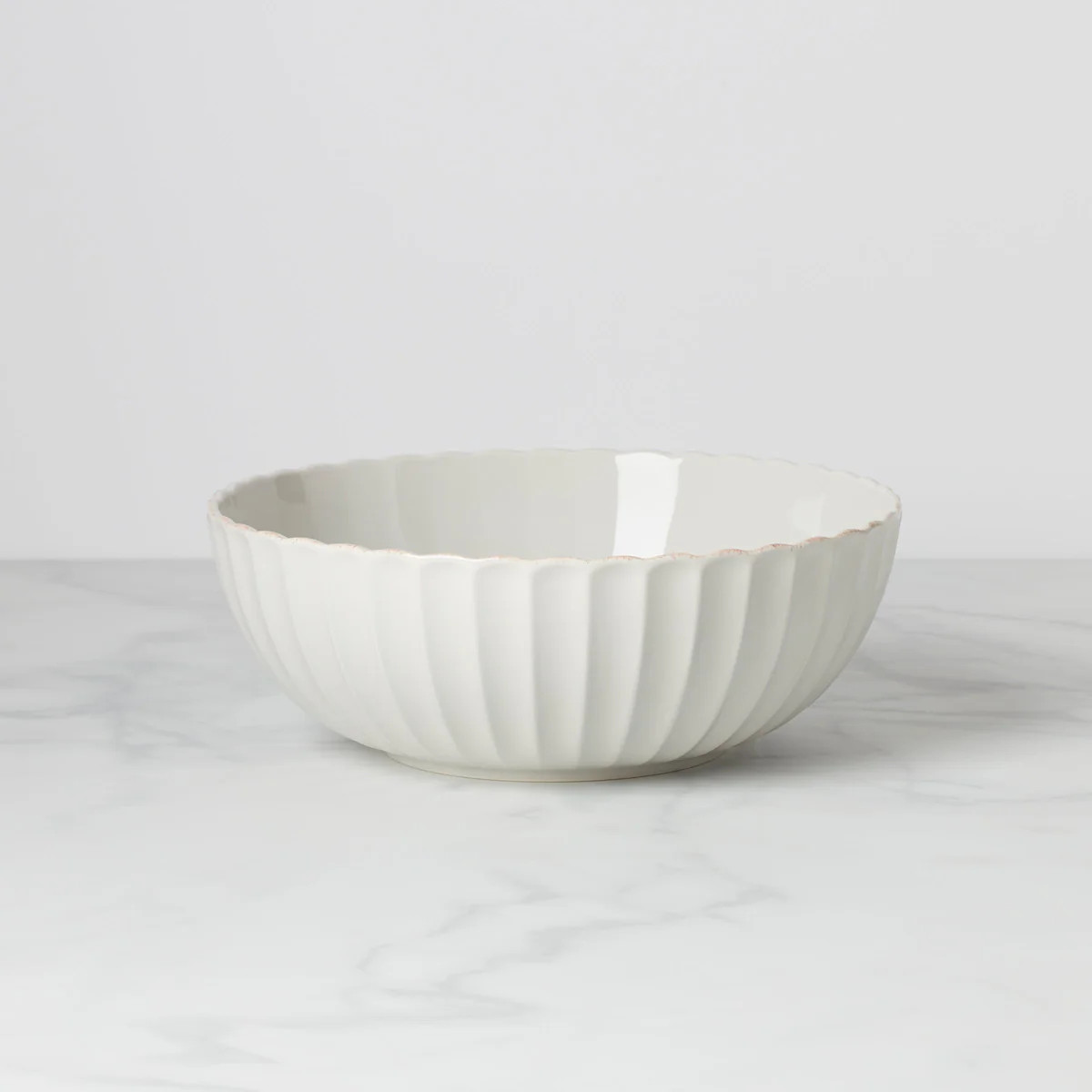 French Perle Scallop Serving Bowl | Lenox