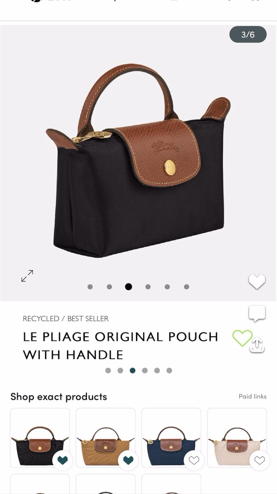 Longchamp Le Pliage Original Mini Pouch - multiple colors

#LTKHoliday #LTKItBag #LTKGiftGuide