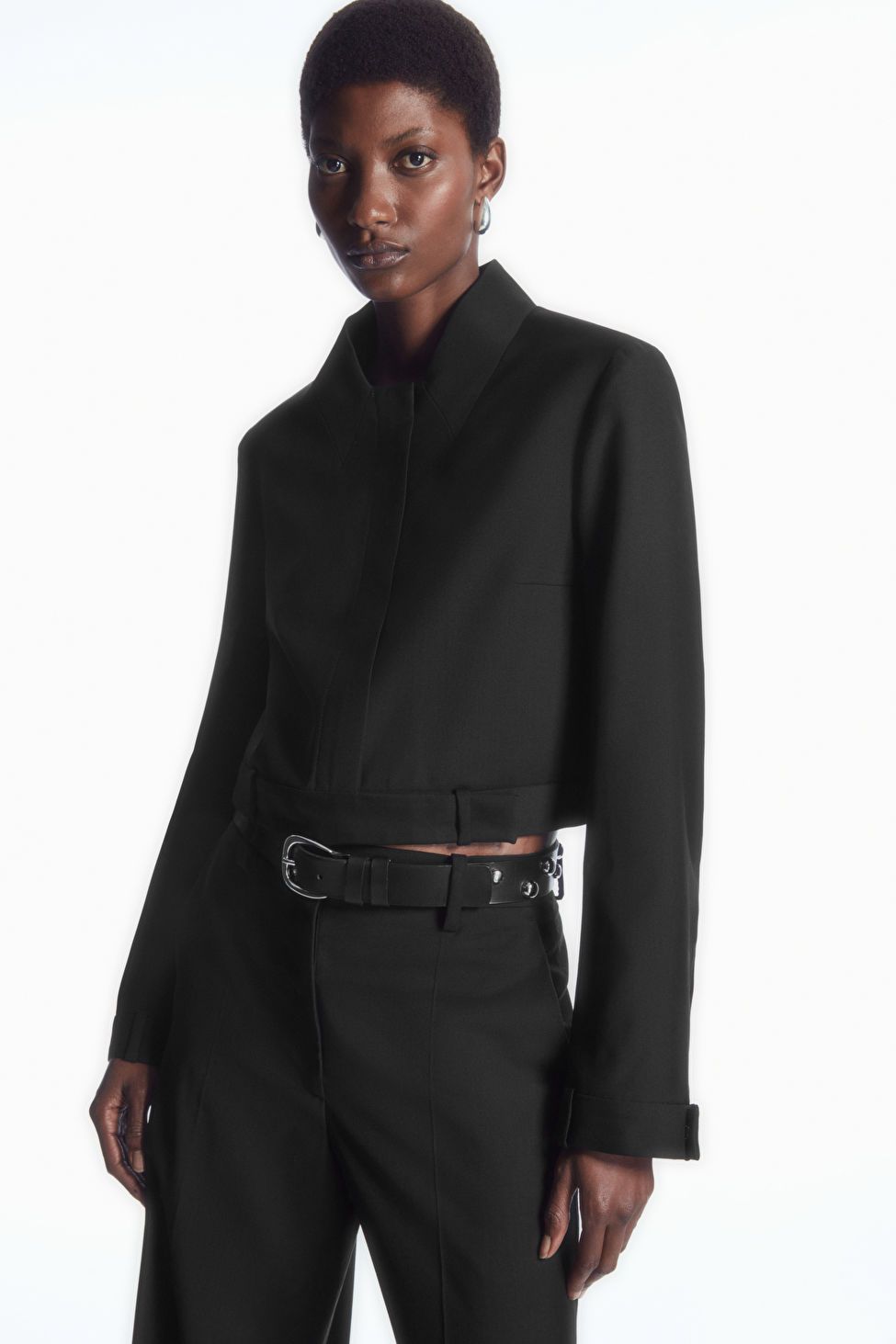 DECONSTRUCTED TAILORED JACKET - BLACK - COS | COS UK