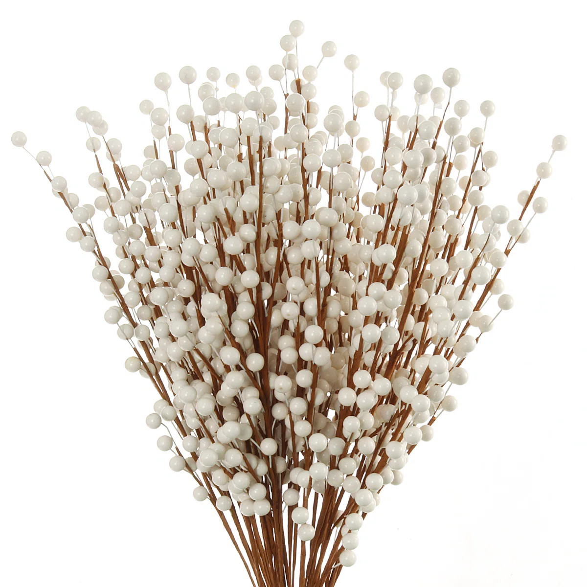 17" White Berry Spray | Pack Of 24 Stems | 35 Lifelike Berries Per Stem | Elegant Holiday Décor ... | Wayfair North America