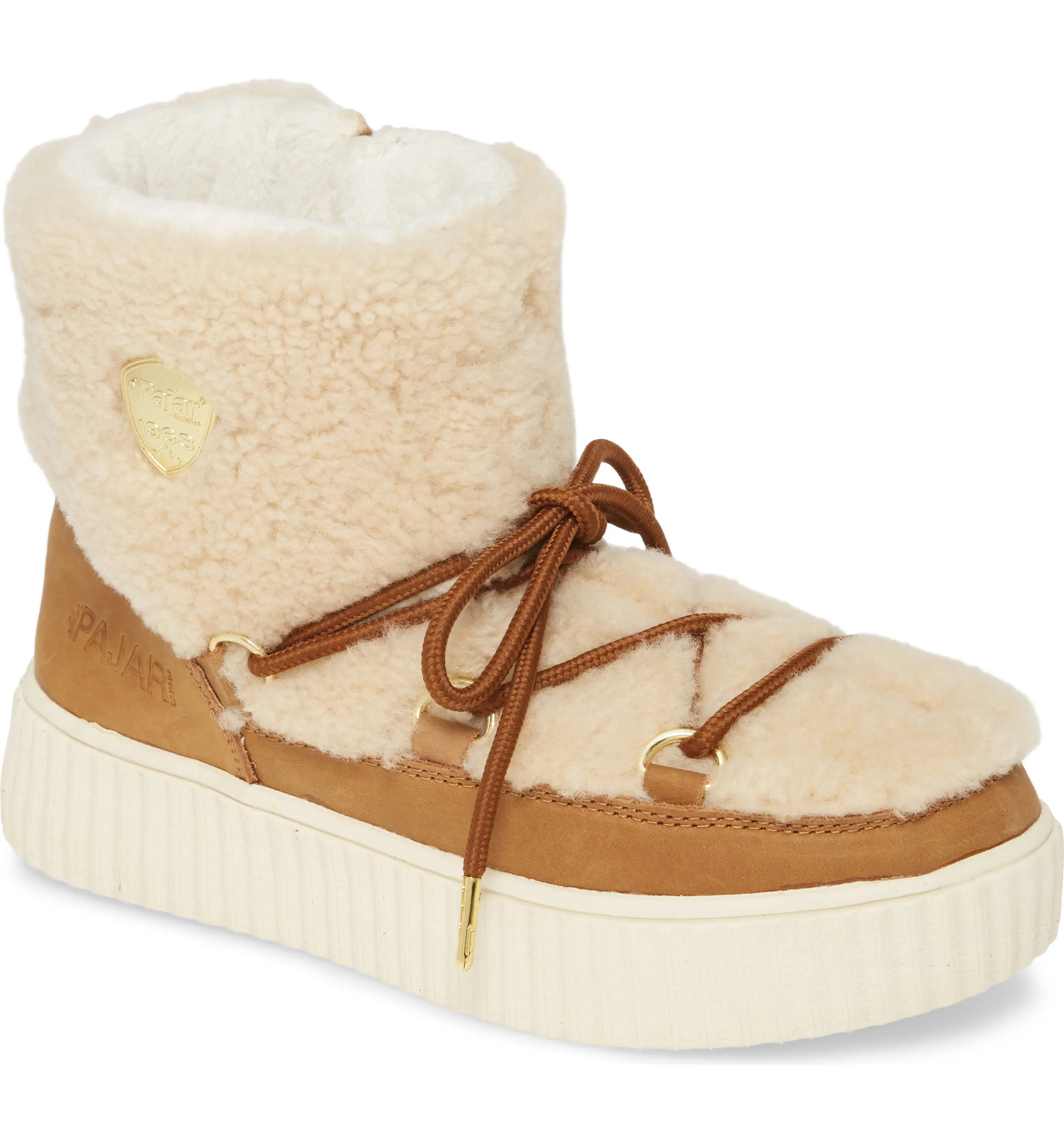 Pajar Ceria Genuine Shearling Waterproof Sneaker Boot (Women) | Nordstrom | Nordstrom