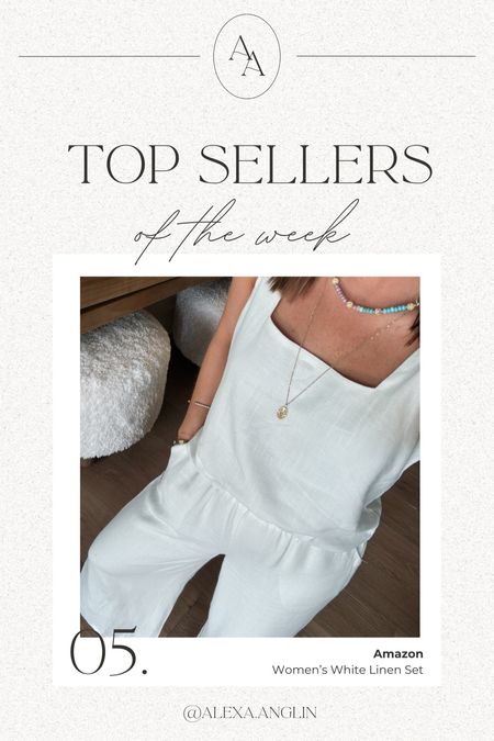Top sellers of the week— women’s white linen set from Amazon! // under $50 & wearing size small- so cute and have in several colors now because they’re so comfy to wear! I wash in gentle cycle & then hang dry & then quickly steam after it’s dry! 

#LTKTravel #LTKStyleTip #LTKFindsUnder50