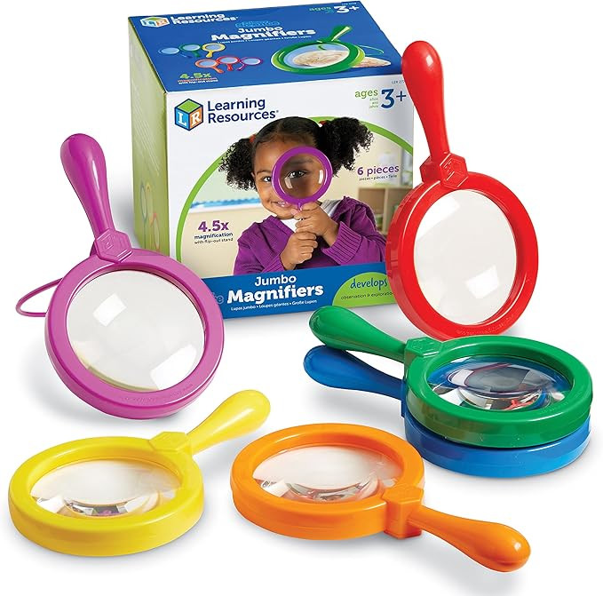 Learning Resources Jumbo Magnifiers - 6 Pieces, Ages 3+ Toddler Learning Toys, Exploration Toys f... | Amazon (US)