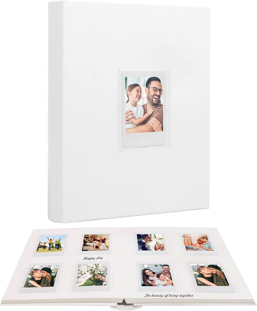 Ruibytree 128 Pocket Photo Album with Writing Space and Front Window, 3 Inch Picture Book for Pol... | Amazon (US)